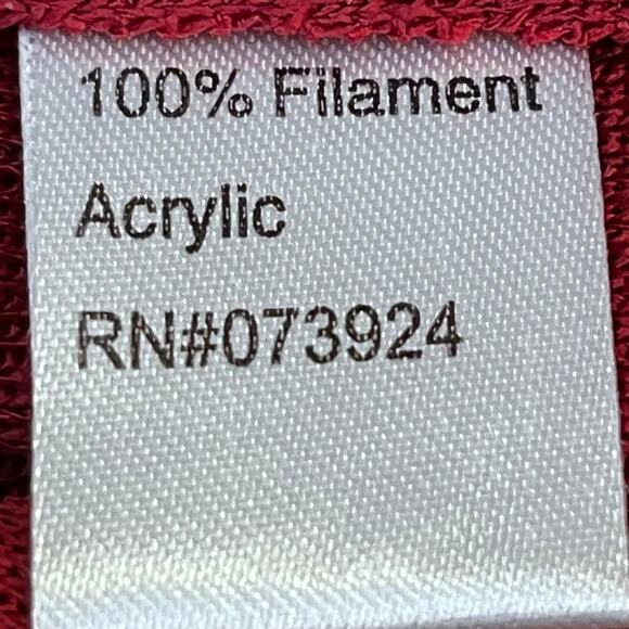 Ming Wang Women's Size Medium Red Sleeveless Blazer Pull Over Tank Top - Picture 4 of 6